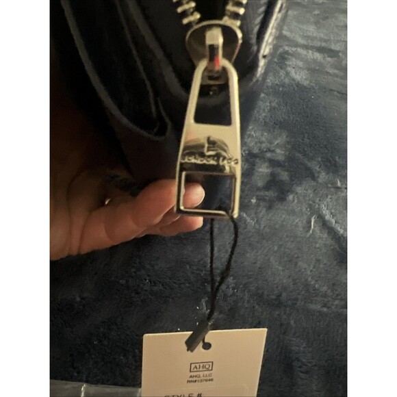 London Fog Fiona Long Zip & Front Flap Wristlet Wallet Blue NWTS - Picture 11 of 13